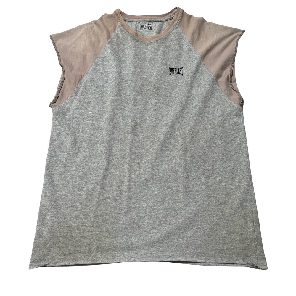 Everlast Boxing Men's Sleeveless Muscle Shirt Two Tone Size XXL 24x32 *FLAWS